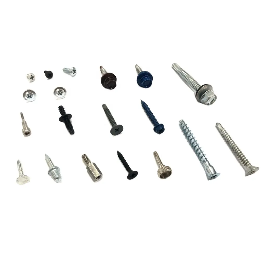 Different types and colors all kinds of self tapping screws self drilling screw standard and non standard screws