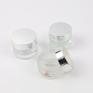 Contenitore Cosmetico in Vetro Satinato a Forma di Cilindro per Crema per la Pelle <span class=keywords><strong>30</strong></span> <span class=keywords><strong>ml</strong></span> 50 <span class=keywords><strong>ml</strong></span> - Product Image 2