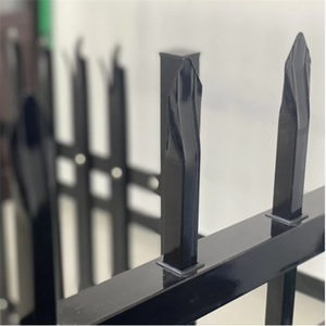 Panneaux de clôture en acier galvanisé de 6 pieds x 8 pieds <span class=keywords><strong>Piquet</strong></span> <span class=keywords><strong>m</strong></span>étallique extérieur noir pour maisons Treillis et portes durables - Product Image 4