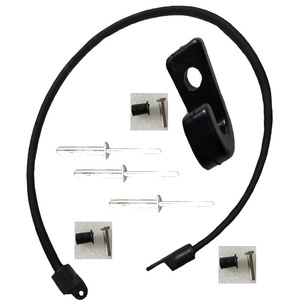 Guy Ropes <b>Elastic</b> <b>Cord</b> With Plastic Hook Stainless Steel Screw And Rivet For Kayak Accessories 50 Cm Universal Fit - Product Image 4
