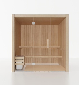 غرفة ساونا داخلية وخارجية على شكل برميل خشبي جاف، كوخ بحجم مناسب مع موقد بخار عشبي، ساونا روسية تقليدية للمنزل والحديقة - Product Image 2