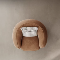 Fauteuil de canapé simple Chaise de loisir moderne et confortable pour le salon en tissu avec rembourrage en éponge Meubles de maison