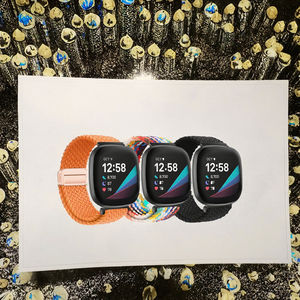 Per cinturino morbido in Nylon traspirante per Versa <span class=keywords><strong>2</strong></span>/<span class=keywords><strong>3</strong></span>/4 & Sense <span class=keywords><strong>2</strong></span>/<span class=keywords><strong>3</strong></span> con fibbia - Product Image 3