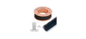 Bande d'étanchéité en mohair de haute qualité pour portes et fenêtres en aluminium noir traditionnel, étanche et insonorisée - Product Image 3