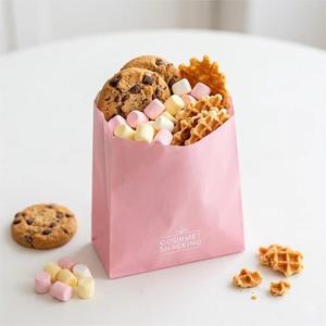 Bolsa de Papel Kraft Antigrasa con Logotipo Personalizado, Bolsa de Embalaje para Alimentos, Mini Donuts, Galletas, Chocolate - Product Image 5