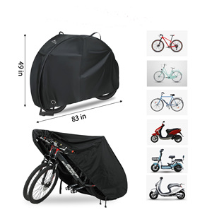 Housses de rangement <span class=keywords><strong>pour</strong></span> vélo électrique de montagne et de route, protection contre la pluie et le soleil, protection contre le vent et les UV, couverture <span class=keywords><strong>pour</strong></span> vélo 420D - Product Image 2