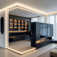 Archivador de Madera de Diseño Moderno, Resistente a la Humedad, con Cerradura de Contraseña Estándar, Librería de Exhibición para Oficina, Hotel y Hogar