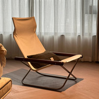 Chaise pliante inclinable de style japonais avec structure en acier inoxydable pour l'extérieur, la maison et les loisirs, chaise individuelle