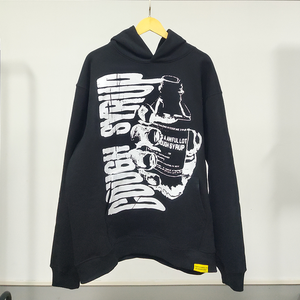 <span class=keywords><strong>Felpa</strong></span> <span class=keywords><strong>con</strong></span> Cappuccio da Uomo di Alta Qualità, Pesante, <span class=keywords><strong>con</strong></span> Stampa <span class=keywords><strong>Teschio</strong></span> 'That's a Awful Lot of Cough Syrup', Vestibilità Ampia, Stile Casual Streetwear - Product Image 4