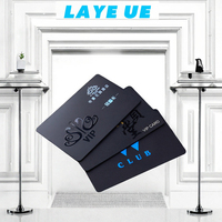 Cartes d'accès RFID PVC personnalisées CLF 13,56 MHz 1K Chip, cartes professionnelles/de vœux, design gratuit, luxe, transparentes, étanches