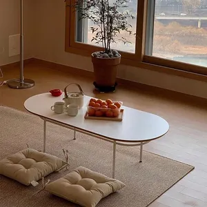 Moderner Couch tisch Nordischer kreativer ovaler einfacher moderner Designer-Wohnzimmer-niedriger Tisch