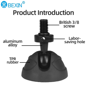 BEXIN universel 3/8 "tré<span class=keywords><strong>pied</strong></span> rotatif en caoutchouc en alliage d'aluminium anti-dérapant tré<span class=keywords><strong>pied</strong></span> repose-pieds - Product Image 3