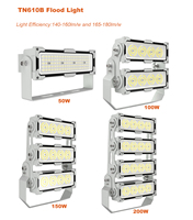 Projecteur LED extérieur 200W IP67 pour terrains de tennis, en aluminium moulé sous pression ADC12, avec lentille PC + verre, réflecteur de stade, CRI 70