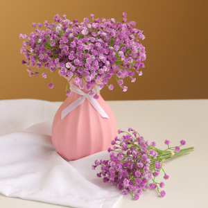 Ramillete Mini de Flores Artificiales Ruilisi, Color Blanco, para Decoración de Bodas y Hogar - Product Image 3