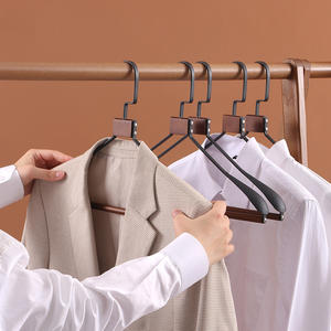 Style Vintage En Bois Personnalisé Belle Premium Veste Jeans Manteau En Bois Tissu <span class=keywords><strong>Vêtement</strong></span> Placard Cintre - Product Image 3