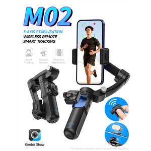 Stabilisateur de cardan 3 axes avec lumière d'appoint et suivi intelligent pour la création de contenu vidéo - Product Image 1