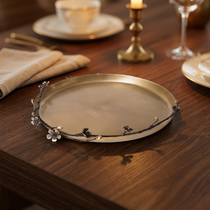 Plateau de service carré en métal écologique avec motif personnalisé pour la décoration de la maison et les plats - Product Image 2
