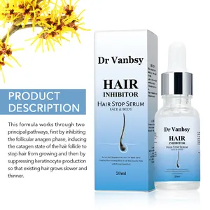 Wholesale Private Label Hair Inhibitor Serum Permanent 7 Days Hair Inhibitor Permanent For Men Hair Inhibitor Extract