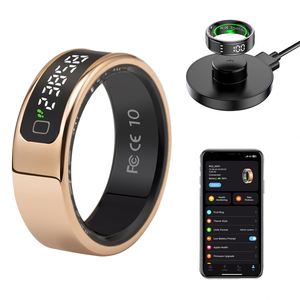 Anillo Inteligente CITICITY con Control Táctil por Gestos, Monitor de Temperatura, Contador de Actividad Física, Monitor de Frecuencia Cardíaca, Oxígeno en Sangre y Sueño - Product Image 1
