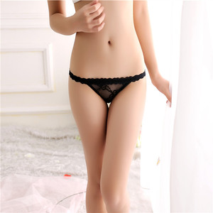 Tangas de encaje de talle bajo para mujer con espalda en <span class=keywords><strong>T</strong></span>, talla grande XL, ropa interior sexy de alta calidad, lencería erótica con corazón. - Product Image 3