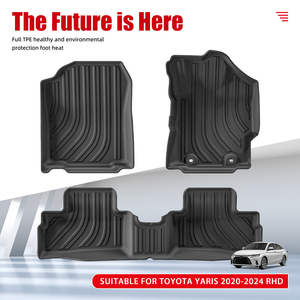 Alta qualità 3D TPE tappetino bagagliaio posteriore per <span class=keywords><strong>Toyota</strong></span> <span class=keywords><strong>Yaris</strong></span> 2020-2024 RHD antiscivolo facile lavaggio auto stuoie carburante - Product Image 2