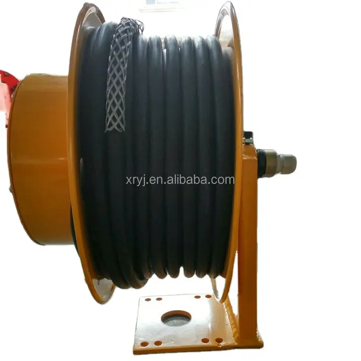 Large strength small size cable reel trailer for cable control