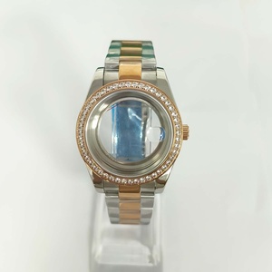 Accesorio de Oro Rosa de 41 mm para Reloj con Movimiento 8285, Espejo de Zafiro Azul Transparente con Lupa y Caja de Ladrillo - Product Image 2