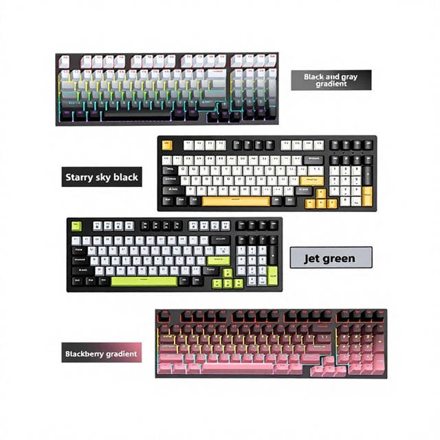 K98 Wired Mechanical Keyboard RGB Backlit Macro Programmable Gaming Multi-color Luminous Key Line Separated Wholesale