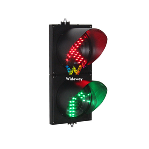 200 mét chữ thập màu đỏ màu xanh lá cây mũi tên dừng lại dẫn giao thông ánh sáng - Product Image 2