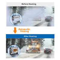 Caméra de recul PJAUTO 1080P en acier inoxydable, robuste, étanche, anti-buée, avec chauffage automatique, pour camions en climat froid
