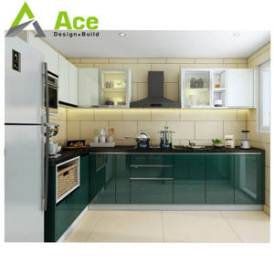 אירופאי סגנון מותאם אישית מוצק עץ ארונות בית ריהוט מטבח ארון - Product Image 6