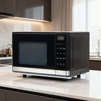 Four à micro-ondes numérique en acier inoxydable de 17 L, 3000 W, avec contrôle tactile, friteuse à air et grill, pour usage domestique en cuisine