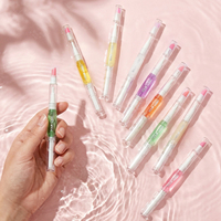 Stylo à huile pour cuticules en céramique 2 en 1 avec logo personnalisé, pousse-cuticules en céramique, vente en gros de pousse-cuticules et de stylos à huile