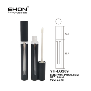 Unique 7ml PETG/AS <b>Plastic</b> Lipgloss Bottle Packaging Screw Cap White Applicator Empty Lip Gloss <b>Tube</b> Silk Screen Printed Makeup - Product Image 2