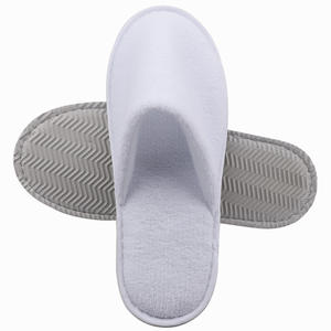 Haofei Kapalı Burunlu Lüks Beyaz Mercan Poları EVA Tabanlı Tek Kullanımlık Terlikler Kaymaz Kalınlaştırılmış Taban Çevre Dostu Otel Malzemeleri - Product Image 4
