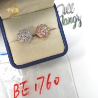 Nouvelles Boucles d'Oreilles Tendance à Sertissage Inversé en Moissanite, Argent Sterling 925, Bijoux Fins, Bijoux Hip Hop, Boucles d'Oreilles Homme en Moissanite
