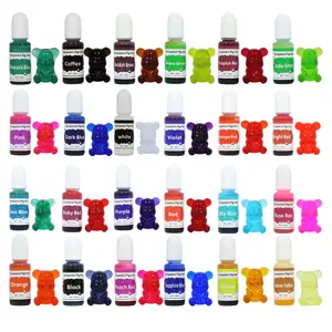 Wholesale 24 colors liquid clear pigment for epoxy resin jewelry making