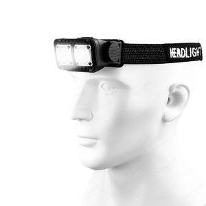 Linterna frontal con sensor Cob, luz Led de alta intensidad, recargable por USB, luz para correr al aire libre, distancia de irradiación de 50200m - Product Image 1