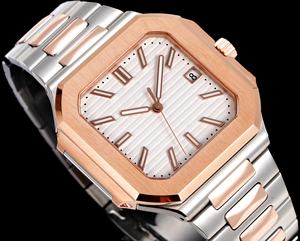 Reloj mecánico clásico de estilo casual para hombre, minimalista, con diseño cuadrado, función resistente al agua y apariencia elegante. - Product Image 2