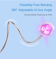 Sèche-ongles multifonctionnel à col de cygne, lampe UV LED flexible de bureau pour artiste professionnel des ongles