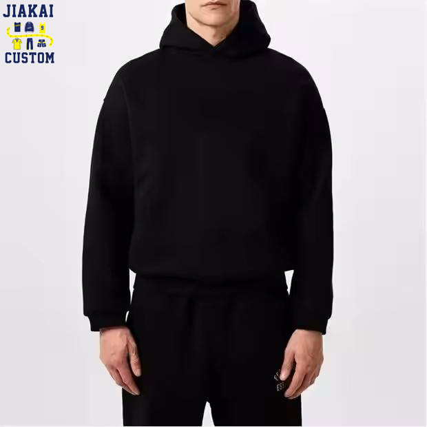 Autumn Heavyweight 400GSM Hoodies Custom Men's Boxy Cropped French Terry Pullover Streetwear Designer Embroidery Wholesale