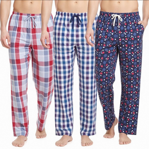 Pantalons de <span class=keywords><strong>pyjama</strong></span> personnalisés pour hommes, bas de <span class=keywords><strong>pyjama</strong></span> en coton, pantalons de détente, vêtements de nuit, pyjamas à carreaux avec poches - Product Image 3