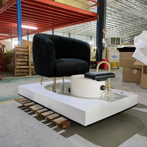 Kisen - Meilleure vente - Prix de luxe - Bol de massage pour les pieds pour salon de manucure - Whirlpool rose - Chaises de manucure et de pédicure - Product Image 6