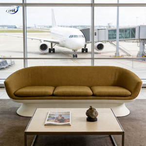 Ensemble de canapés Chesterfield gonflables modernes en forme de L avec revêtement en tissu, trois places, durables, pour hôtels, villas et clubs - Product Image 4