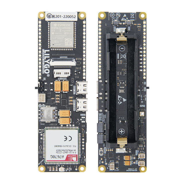LILYGO T-A7670G-S3 Standard Development Board ESP32-S3+4G LTE Cat1 Module Wi-Fi/Bluetooth Support Optional GPS/Camera