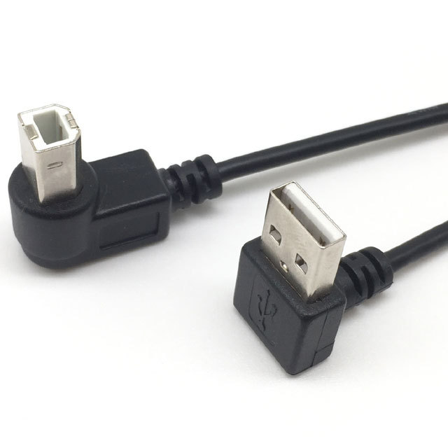 Printer Connector USB 2.0 Down Angled USB a Male to b Male Cable