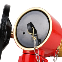 Vanne d'atterrissage de bouche d'incendie oblique BSP de 2.5 pouces BS336 matériel en laiton rouge filetage externe accessoires d'équipement de lutte contre l'incendie