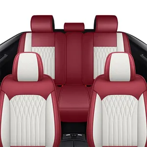 Seggiolino Auto in pelle di lusso copre Set completo universale per <span class=keywords><strong>Renault</strong></span> Kadjar <span class=keywords><strong>Megane</strong></span> 2 3 4 Fluence Captur uomo Auto interni - Product Image 2