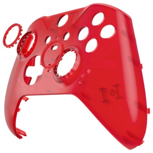 Clear Red Replacement Faceplate Front Housing Shell for Control <b>Xbox</b> One for Series Elite 2 <b>Controller</b> <b>Case</b> Cover - Product Image 3