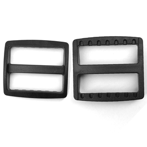 Boucle de réglage rectangulaire/carrée à 3 barres en plastique pour sac d'artisanat en cuir, sangle de ceinture à bandoulière 1-3.8cm - Product Image 5
